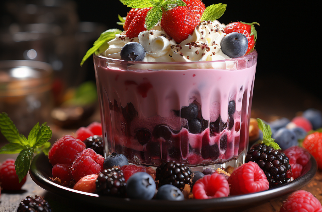 Chia-Pudding mit Beeren