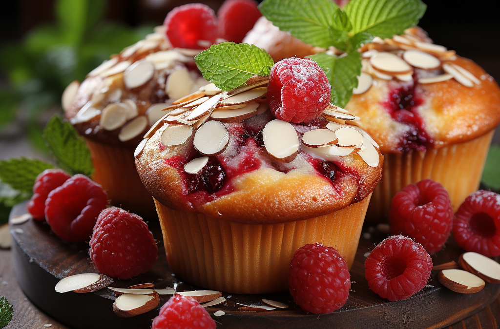 Himbeer-Mandel-Muffins